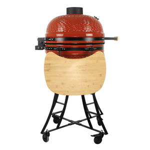 SEB <span class=keywords><strong>KAMADO</strong></span> 18 pouces, barbecue au charbon de bois en céramique rouge, fumoir, cuisson au feu vif, utilisation en camping et au jardin, grand grill - Product Image 2