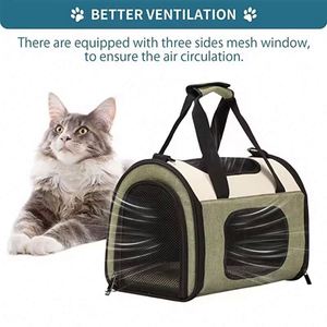 Sac de transport souple pour chien et chat, approuvé par les compagnies aériennes, échantillon gratuit, sac à bandoulière, petit sac de transport pour animaux de compagnie, sac de voyage pour animaux de compagnie - Product Image 2