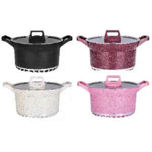 2022 New Design Die Cast Aluminum Non-stick Kitchen Cookware Sets Ware Cooking Pot With Five Pot