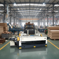 Machine de production de palettes en bois de première qualité pour le travail du bois, avec plancheuse PLC et découpe rotative à moteur, pour la production de contreplaqué de haute précision