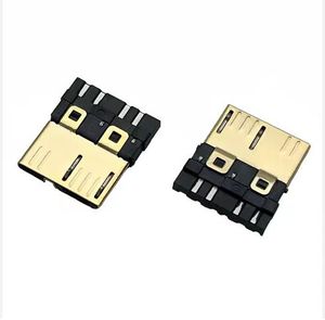 מיקרו usb3.0 10pin זכר מצופה זהב זכר דיור 6 + 4p תקע תקע מחבר דבק שחור ז 'אנר המוצר - Product Image 3