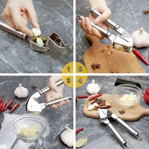 Presse-ail en acier inoxydable, écraseur de <span class=keywords><strong>légumes</strong></span>, presse-gingembre, hachoir manuel pour gingembre, outils de cuisine, accessoires de cuisine - Product Image 6
