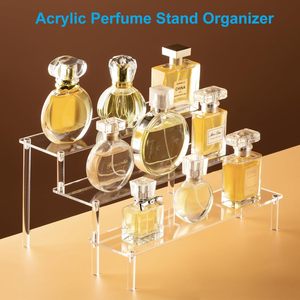 Exhibidores Acrílicos Transparentes de 3 Niveles, 2 Piezas, para Perfumes, Alimentos, <span class=keywords><strong>Amiibo</strong></span>, Figuras y Cupcakes - Organizador de Mesa - Product Image 3