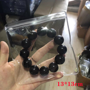 Doc bán buôn trong suốt PVC Văn Học niêm phong túi đồ trang sức bao bì dây kéo màu trắng túi Clip niêm phong Pouch - Product Image 4