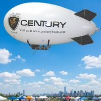 Ballon publicitaire gonflable en PVC personnalisé pour l'extérieur avec impression UV, imperméable et durable