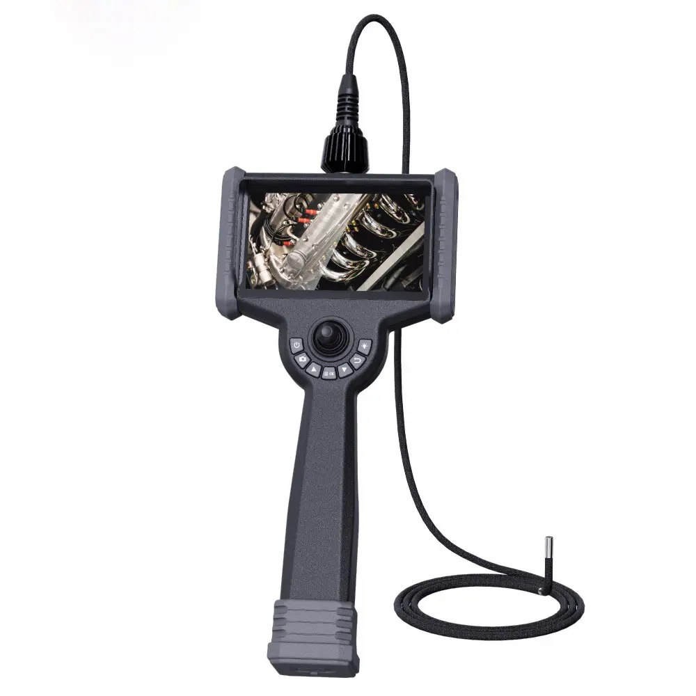 VSNDT 360 Degree Articulating Borescope Inspection Camera Waterproof Endoscope Len Camera Portable Borescope Mini Video Camera