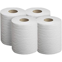 Papier toilette jetable personnalisé en peluche, 24 méga rouleaux/96 rouleaux standard, 1 pli, tissu doux