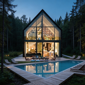 Casa Mobile per Uso Alberghiero, Modulare, Triangolare, di Lusso, Design Unico, Piccolo Ufficio da Giardino, Casa Prefabbricata per Resort - Product Image 1