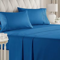 Ensembles de draps de lit de qualité hôtelière en coton à couleurs personnalisées ensembles de draps plats ensembles de draps housse avec taies d'oreiller