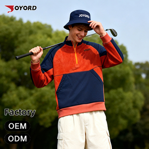 <span class=keywords><strong>Giacca</strong></span> in Pile Polare da Uomo con Zip a un Quarto, Maglione a Maniche Lunghe, Felpa da Golf, Cappotto in Pile Sherpa per Attività all'Aperto - Product Image 5