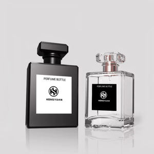 Venta Caliente de Botellas de Perfume Recargables Vacías Personalizadas para Cosméticos, Botella de Vidrio Cuadrada de 50 ml/100 ml con Pulverizador para Perfume y Cosméticos - Product Image 2