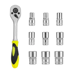 Tác Động Cờ Lê Công Cụ Mở Rộng Bộ Ratchet Bit <span class=keywords><strong>Mastercraft</strong></span> 14 Nhỏ Màu Đen Ổ Cắm Bộ Nut Set 26 PCS SET 14 Ổ Cắm để 14 Bit Điều Khiển - Product Image 1