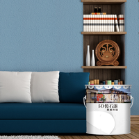 Peinture artistique à base d'eau effet sable pour murs, application au rouleau pour un effet brossé, stuc décoratif, fourniture directe usine OEM