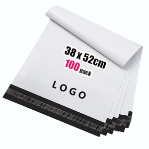 Bolsas de Embalaje Autoadhesivas con Impresión Personalizada GTU, Gruesas de 0.5 Mil, con Relieve/Bajo Relieve, 38x52cm, 100 Unidades, Blancas, para Cajas de Zapatos y Bolsos - Product Image 1