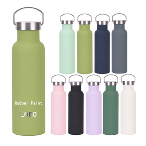 Bouteille d'eau isotherme portable en acier inoxydable 304 sans BPA, haute qualité, avec poignée de transport et couvercle anti-fuite - Product Image 1