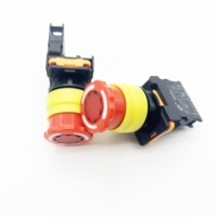 Bouton poussoir d'arrêt d'urgence à corps court SKB0-PZ301 22 mm, diamètre de la tête 30 mm, interrupteur EStop 1NC