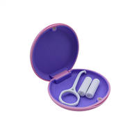 Boîte de rangement pour appareil orthodontique, logo personnalisé, vente en gros, boîte de rangement pour aligneurs, boîte de rangement en plastique invisible