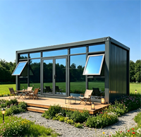 Maison conteneur de 20 pieds à toit pointu détachable, design respirant, marque STC, utilisation postmoderne pour chantier temporaire, garantie 5 ans