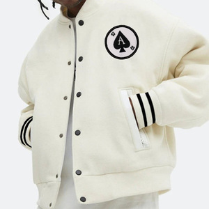 Chaqueta Varsity Personalizada, Abrigo Informal, Ropa de Motociclista, OEM, Invierno, Bordado Personalizado, Manga Larga, Corte Ajustado, para Hombre - Product Image 2
