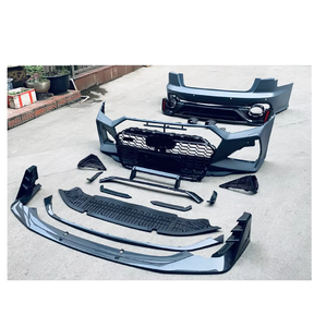 XLstyling Bodykit Conversion de voiture pour <span class=keywords><strong>AUDI</strong></span> <span class=keywords><strong>A6</strong></span> C8 2019-<span class=keywords><strong>2023</strong></span> Pare-chocs <span class=keywords><strong>avant</strong></span> Pare-chocs arrière avec tuyaux d'échappement Jupes latérales - Product Image 1