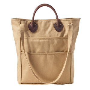 Extra Large Heavy Duty Large Waxed Cotton Canvas Tote Bag With Pu Handle