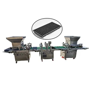 Automatic plug tray seedling production line Flower Seed Vegetable Seed Plug Planter 220V automatic seedling machine