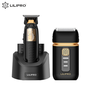 LILIPRO Kit de Coiffure Professionnel Trio Sans Fil : <span class=keywords><strong>Tondeuse</strong></span>, <span class=keywords><strong>Tondeuse</strong></span> de Précision et Rasoir Électrique pour Barbe et <span class=keywords><strong>Cheveux</strong></span>, Kit de <span class=keywords><strong>Coupe</strong></span> de <span class=keywords><strong>Cheveux</strong></span> Fade - Product Image 3