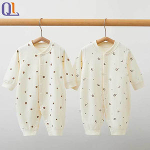 Combinaison longue à manches longues pour bébé garçon nouveau-né, imprimé éléphant, vêtements en coton, bouton, <span class=keywords><strong>tenue</strong></span> une pièce - Product Image 3