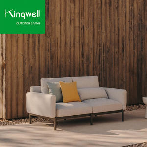 Salons de jardin modernes en aluminium pour l'extérieur, ensembles de canapés, hôtel, tissu imperméable, canapé en forme de L, <span class=keywords><strong>table</strong></span> <span class=keywords><strong>basse</strong></span>, cour - Product Image 2