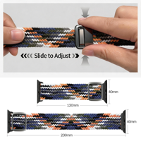 Bracelet de montre en nylon tendance pour Apple Watch Series 11 10 46mm 42mm SE 44mm 40mm Ultra 2 49mm Series 8, bracelets de montre connectée pour hommes