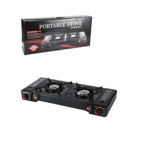 Cuisinière à gaz portable à 2 brûleurs avec allumage électrique, acier inoxydable prend en charge le <span class=keywords><strong>butane</strong></span> <span class=keywords><strong>ou</strong></span> le GPL pour <span class=keywords><strong>camping</strong></span> en plein air RV - Product Image 6