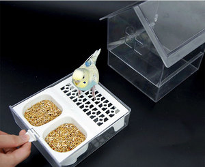 ที่ให้อาหารนกแบบโปร่งใส 3-in-1 คุณภาพสูง ทนทาน เป็นมิตรกับสิ่งแวดล้อม ใช้ซ้ำได้ สำหรับใช้งานกลางแจ้งและในร่ม - Product Image 3