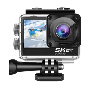 กล้องวิดีโอแอ็กชันแอ็กชันแอ็กชัน5K รุ่นใหม่ความละเอียดสูงกันน้ำ UL-302AAT กล้อง Wifi แบบฟิชอายมุมกว้าง