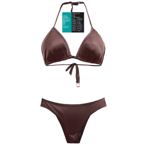 HDJ <b>Bikini</b> <b>Set</b> Triangular Top And Bottoms Size 42 44 46 48 White Black Brown SQ67627 - Product Image 3