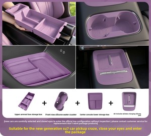Großhandel Grenzüberschreitende Silikon-Ladematte für Neuen Xiaomi SU7 Rutschfeste Mittelkonsolen-Getränkehalter-Matte - Product Image 5