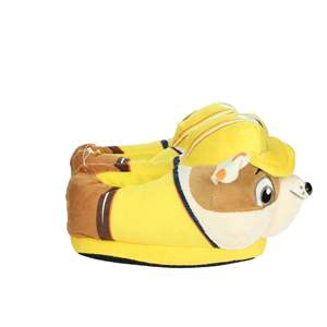 Chaussons d'hiver pour enfants, jaunes, en peluche, motif chien, pour la maison - Product Image 4