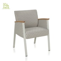 Fauteuil de réception en métal pour clinique médicale, chaise pour hôpital, clinique, banque, bureau, espace public, mobilier de salle d'attente - Vente chaude