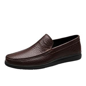 Elegantes Zapatos Casuales de Vestir con Punta Redonda, Cómodos y Fáciles de Poner, Tallas 38-48/6.5-14, Mocasines Clásicos para Hombre, Color Marrón y Negro - Product Image 2