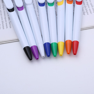 Bolígrafos UV de estilo blanco de marca personalizada Promociones de sublimación de impresión UV a todo color con logotipo personalizado - Product Image 6