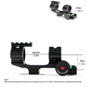 Support de lunette BANGBANG, hauteur du tube 20 mm, calibrateur d'angle et horizontal 1,4 pouces, en aluminium, étanche et durable - Product Image 4