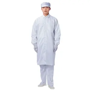 CANMAX 5mm Strip Gown Work Unisex Clothes Dustproof Antistatic Garment Electronics Factory Cleanroom Esd Cloth