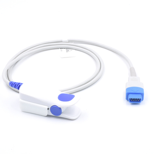 Kompatibel dengan GE Datex Ohmeda Carescape V100 Spo2 Sensor ProCare B20 Klip Jari Dewasa 9 Pin Probe Spo2 yang Dapat Digunakan Kembali - Product Image 2