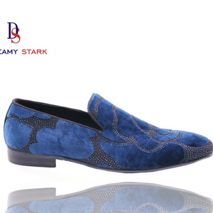 Dreamy Strark Custom Pattern Men's Autumn/Winter High-grade Suede Iron <b>Drill</b> Slip-On Lightweight Comfort Shoes - Product Image 6