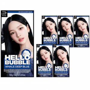 Scontate si En Place Helo Bubble Dye 4B Ware blu profondo sei pezzi Semi-permanente tinture per capelli in plastica a base di erbe per uso domestico in salone - Product Image 1