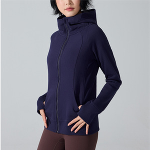Giacca Sportiva da Donna, Spessa e Confortevole, Felpa con Cappuccio Calda per Fitness, Corsa e Yoga, Slim-fit con Zip - Product Image 3