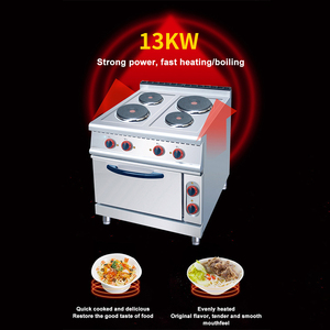 Thương mại lớn cảm ứng bếp kết hợp bếp bốn nấu ăn nhà hàng phương Tây dọc vuông tấm nồi - Product Image 2