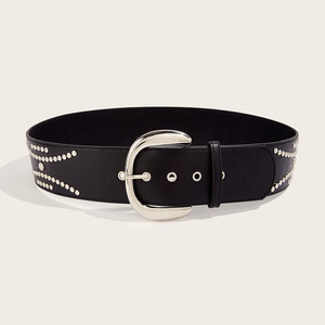 <span class=keywords><strong>Ceinture</strong></span> large <span class=keywords><strong>argentée</strong></span> tendance Y2K pour <span class=keywords><strong>femme</strong></span>, accessoire de mode urbaine pour <span class=keywords><strong>femme</strong></span> - Product Image 3