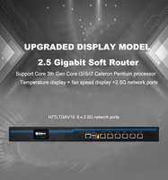 Nouvelle carte mère Intel H77 avec boîtier pour serveur pare-feu, routeur logiciel, passerelle, 3e génération Core I3/i5/i7, DDR3 16 Go max, SATA