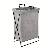 Grand panier à linge pliable et réutilisable en toile imperméable pour vêtements sales – Grande capacité, design moderne
