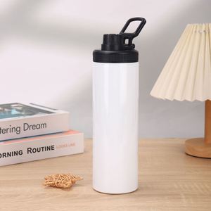 Htpmart Sublimation Tumbler 20oz Triple-Insulated Stainless Steel Sports Water Bottle With <b>Straw</b> <b>Lid</b> Blank Sublimation <b>Cup</b> - Product Image 2